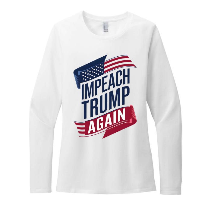 Impeach Trump 2024 Democrat Elections Impeach Trump Again Womens CVC Long Sleeve Shirt