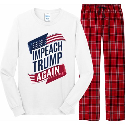 Impeach Trump 2024 Democrat Elections Impeach Trump Again Long Sleeve Pajama Set