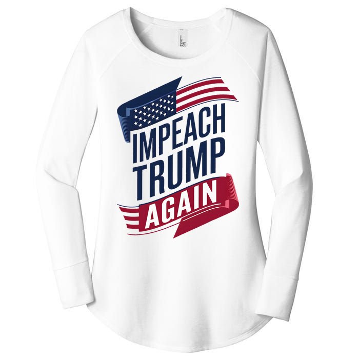 Impeach Trump 2024 Democrat Elections Impeach Trump Again Women's Perfect Tri Tunic Long Sleeve Shirt