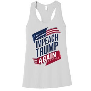 Impeach Trump 2024 Democrat Elections Impeach Trump Again Women's Racerback Tank