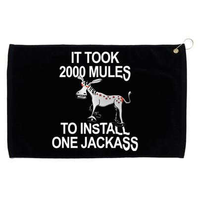 It Took 2000 Mules To Install One Jackass Stars And Stripes Version Grommeted Golf Towel