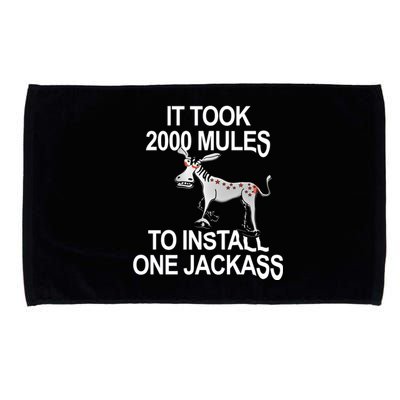 It Took 2000 Mules To Install One Jackass Stars And Stripes Version Microfiber Hand Towel