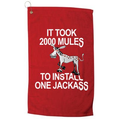 It Took 2000 Mules To Install One Jackass Stars And Stripes Version Platinum Collection Golf Towel