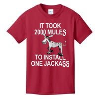 It Took 2000 Mules To Install One Jackass Stars And Stripes Version Kids T-Shirt