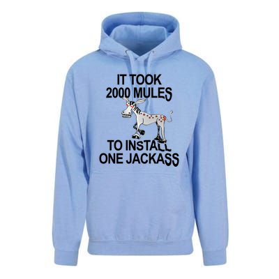 It Took 2000 Mules To Install One Jackass Stars And Stripes Version Unisex Surf Hoodie