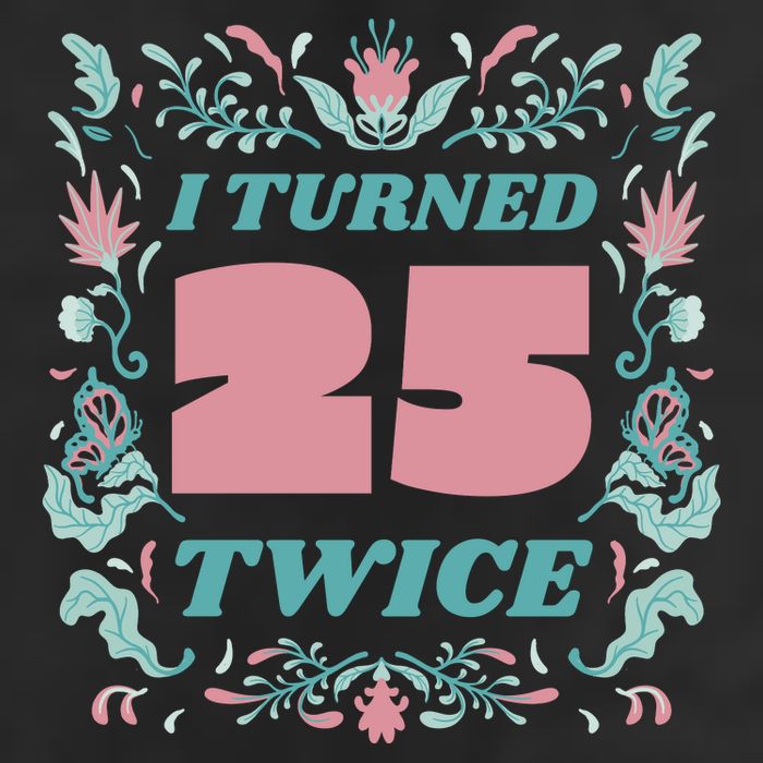 I Turned 25 Twice 50th Birthday Gift 7 Panel Mesh Trucker Snapback Hat