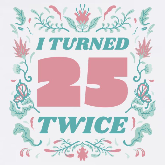 I Turned 25 Twice 50th Birthday Gift Baby Bodysuit