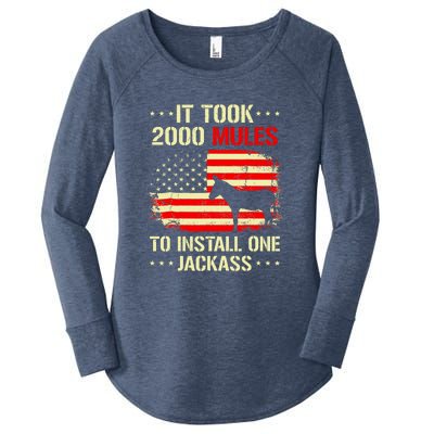 It Took 2000 Mules To Install One Jackass Women's Perfect Tri Tunic Long Sleeve Shirt