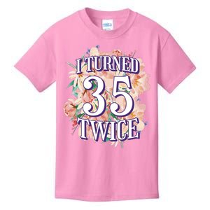 I Turned 35 Twice 70th Birthday Gift Kids T-Shirt