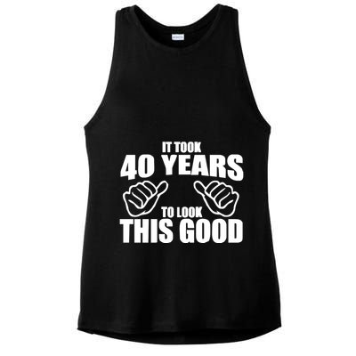 It Took 40 Years To Look This Good Ladies PosiCharge Tri-Blend Wicking Tank
