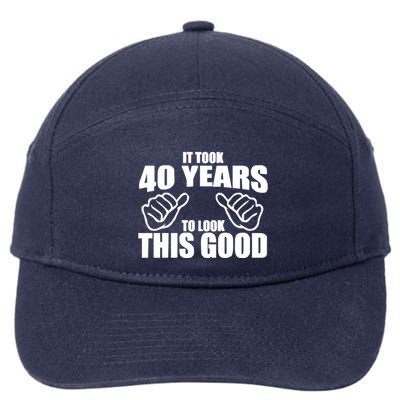 It Took 40 Years To Look This Good 7-Panel Snapback Hat