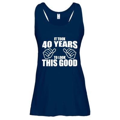 It Took 40 Years To Look This Good Ladies Essential Flowy Tank