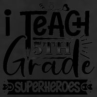 I Teach 5th Grade Superheroes 25L Jumbo Tote