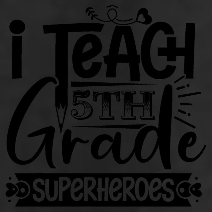 I Teach 5th Grade Superheroes 25L Jumbo Tote