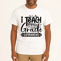 I Teach 5th Grade Superheroes Tall T-Shirt