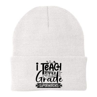 I Teach 5th Grade Superheroes Beanie