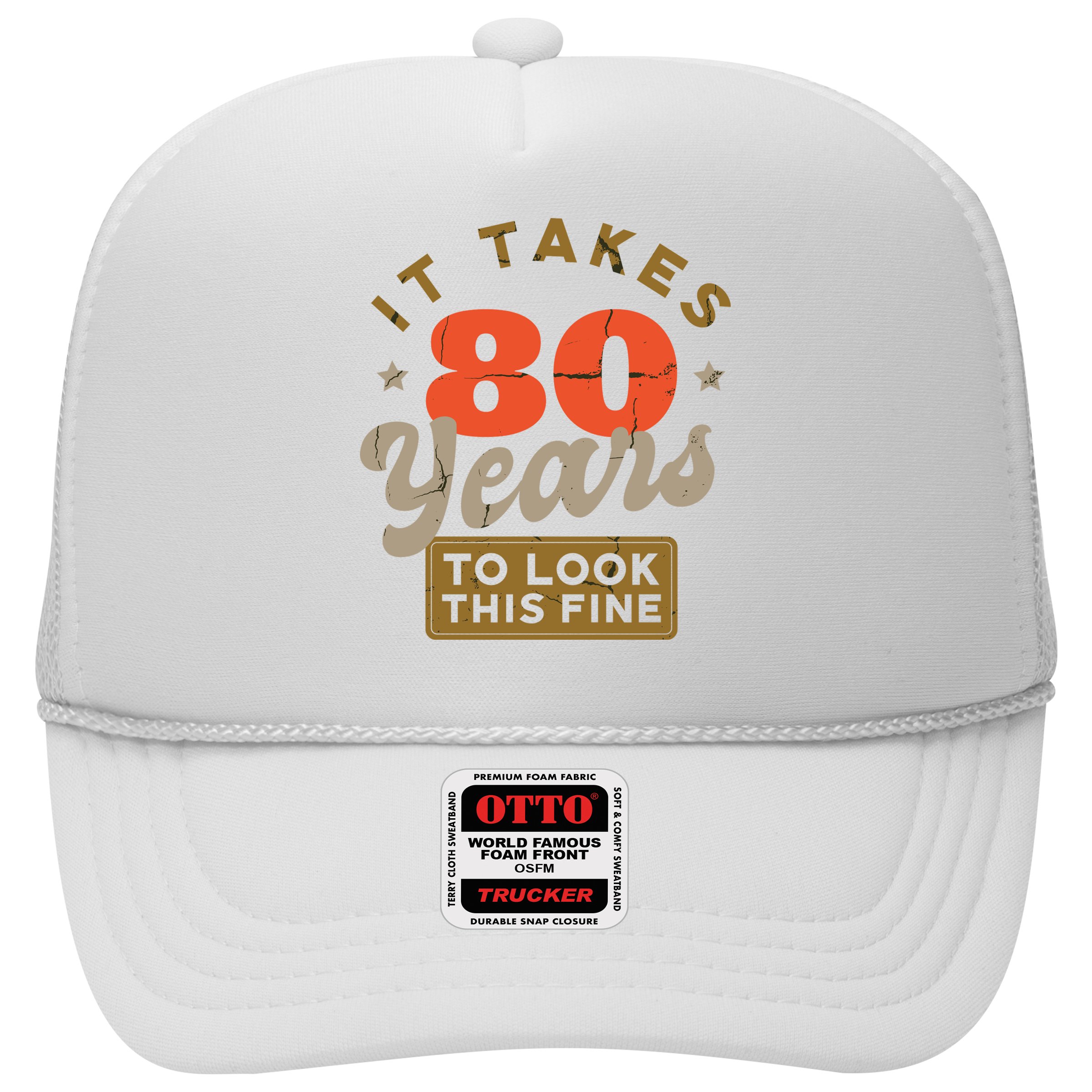Funny 80th Birthday Saying 80 Years Old Quote Hat