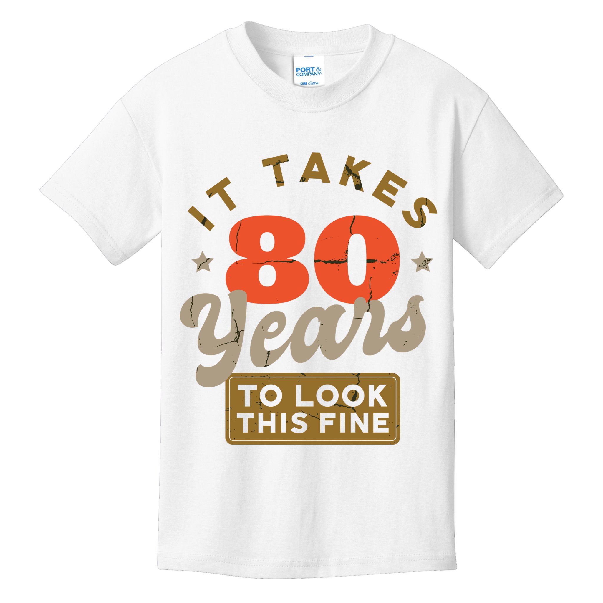 Funny 80th Birthday Saying 80 Years Old Quote Kids T-Shirt