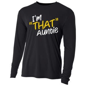 I'm That Auntie Funny Best Aunt Tee Cooling Performance Long Sleeve Crew