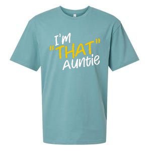 I'm That Auntie Funny Best Aunt Tee Sueded Cloud Jersey T-Shirt