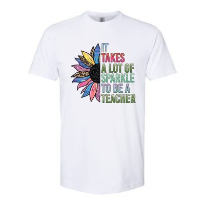 It Takes A Lot Of Sparkle To Be A Teacher Plus Size Shirt For Male Female Teache Softstyle® CVC T-Shirt