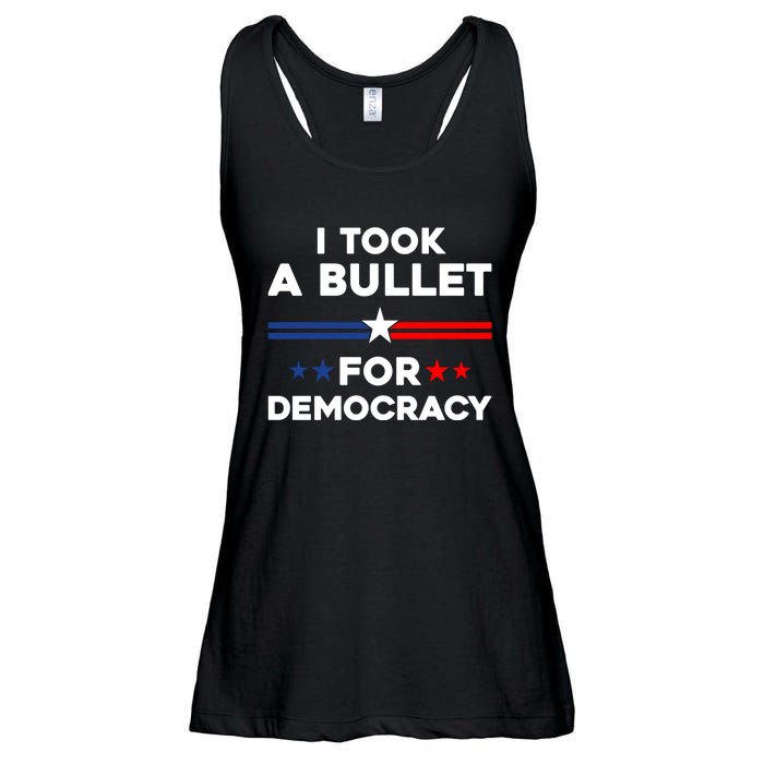 I Took A Bullet For Democracy Ladies Essential Flowy Tank