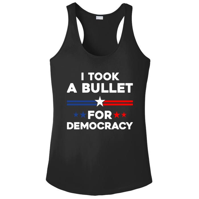 I Took A Bullet For Democracy Ladies PosiCharge Competitor Racerback Tank