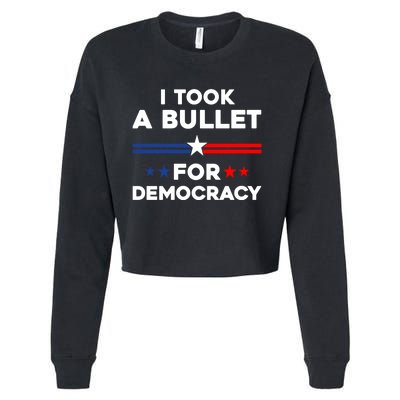 I Took A Bullet For Democracy Cropped Pullover Crew