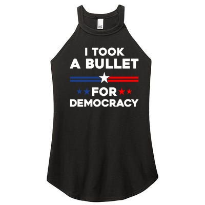 I Took A Bullet For Democracy Women's Perfect Tri Rocker Tank