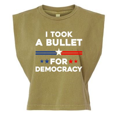 I Took A Bullet For Democracy Garment-Dyed Women's Muscle Tee