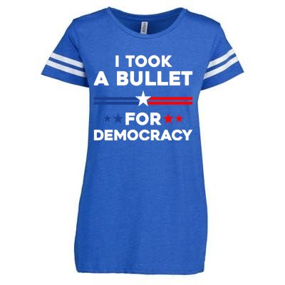 I Took A Bullet For Democracy Enza Ladies Jersey Football T-Shirt