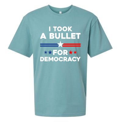 I Took A Bullet For Democracy Sueded Cloud Jersey T-Shirt