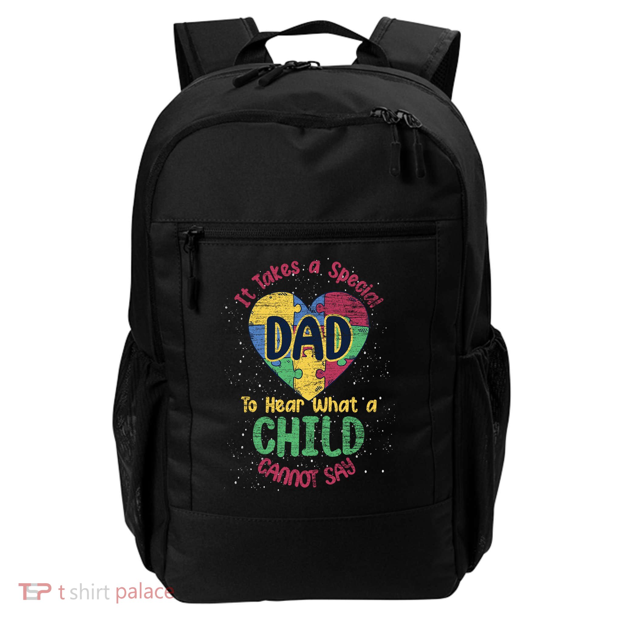It Takes A Special Dad Puzzle Fathers Day Autism Awareness Daily Commute Backpack