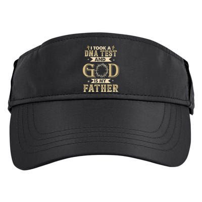 I Took A DNA Test and God Is My Father Christian Religious  Adult Drive Performance Visor