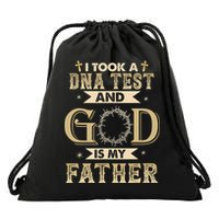 I Took A DNA Test and God Is My Father Christian Religious  Drawstring Bag