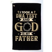 I Took A DNA Test and God Is My Father Christian Religious  Golf Towel