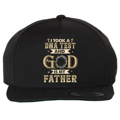 I Took A DNA Test and God Is My Father Christian Religious  Wool Snapback Cap
