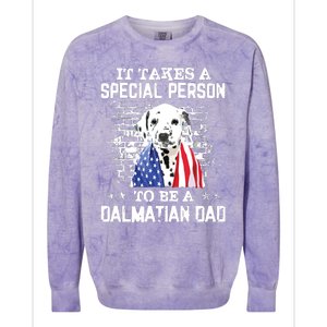 It Takes A Special Person To Be A Dalmatian Dad Colorblast Crewneck Sweatshirt