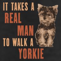 It Takes A Real Man To Walk A Yorkie Funny Dog Lover 25L Jumbo Tote