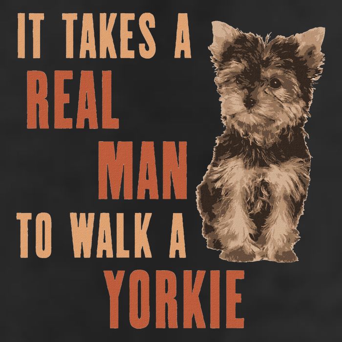 It Takes A Real Man To Walk A Yorkie Funny Dog Lover 25L Jumbo Tote