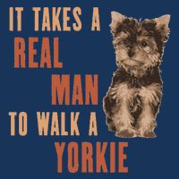 It Takes A Real Man To Walk A Yorkie Funny Dog Lover Infant Baby Jersey Bodysuit