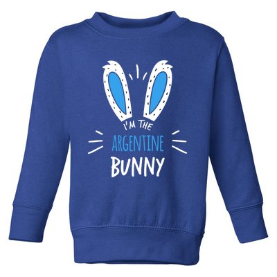 I'm The Argentine Bunny Ears Argentina Easter Sunday Gift Toddler Sweatshirt