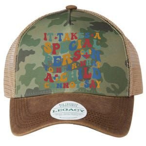 It Takes A Special Person To Hear What A Child Cannot Say Legacy Tie Dye Trucker Hat