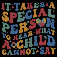 It Takes A Special Person To Hear What A Child Cannot Say Drawstring Bag