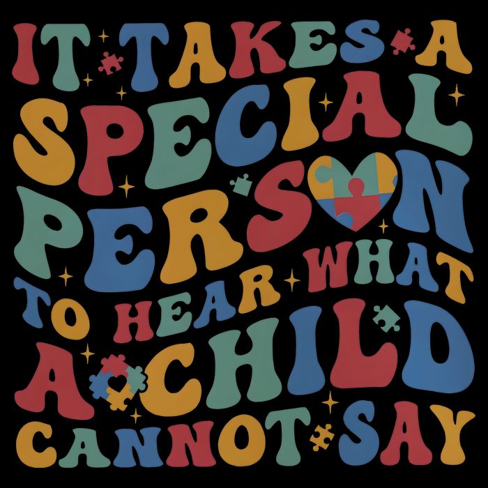 It Takes A Special Person To Hear What A Child Cannot Say Drawstring Bag
