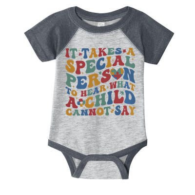 It Takes A Special Person To Hear What A Child Cannot Say Infant Baby Jersey Bodysuit