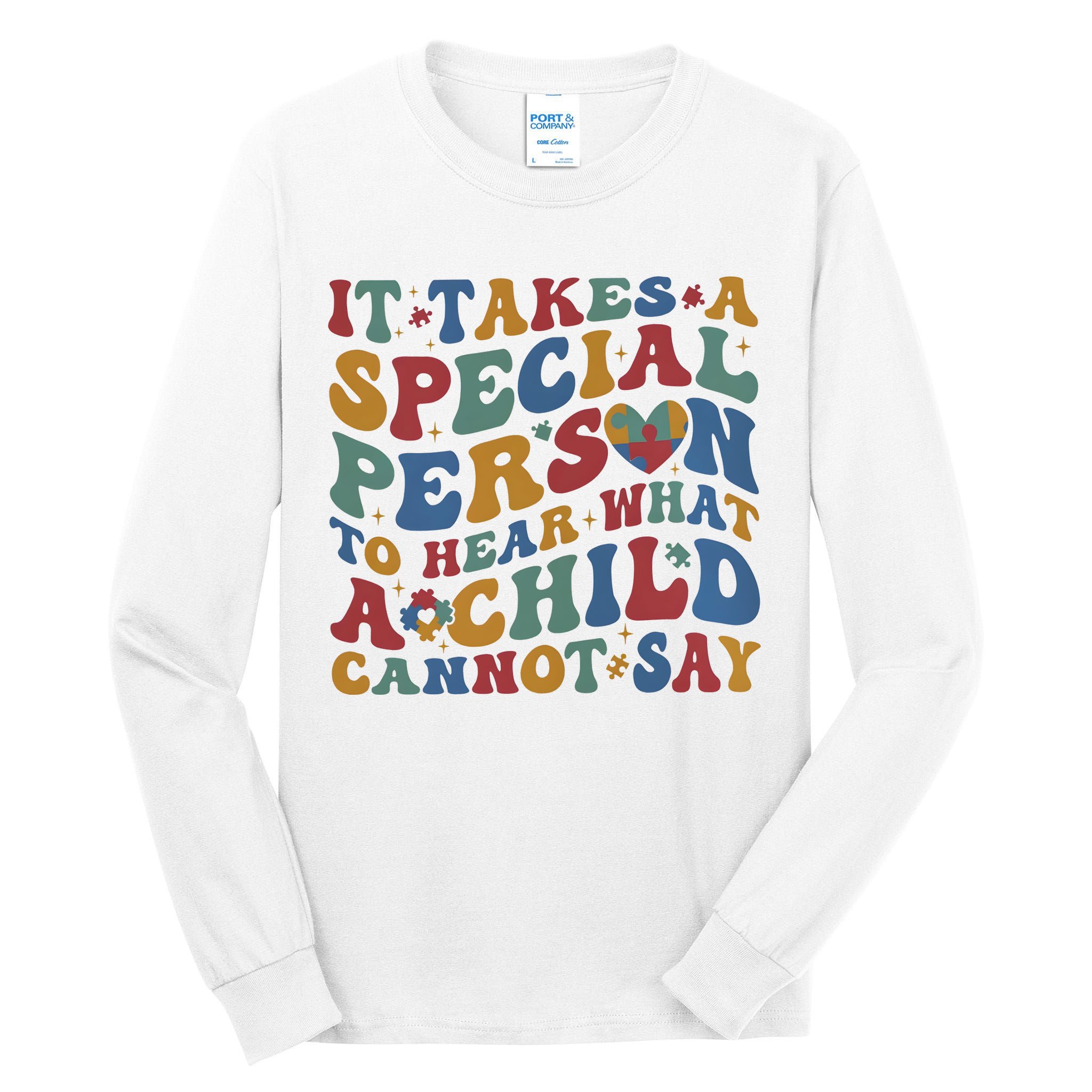 It Takes A Special Person To Hear What A Child Cannot Say Tall Long Sleeve T-Shirt