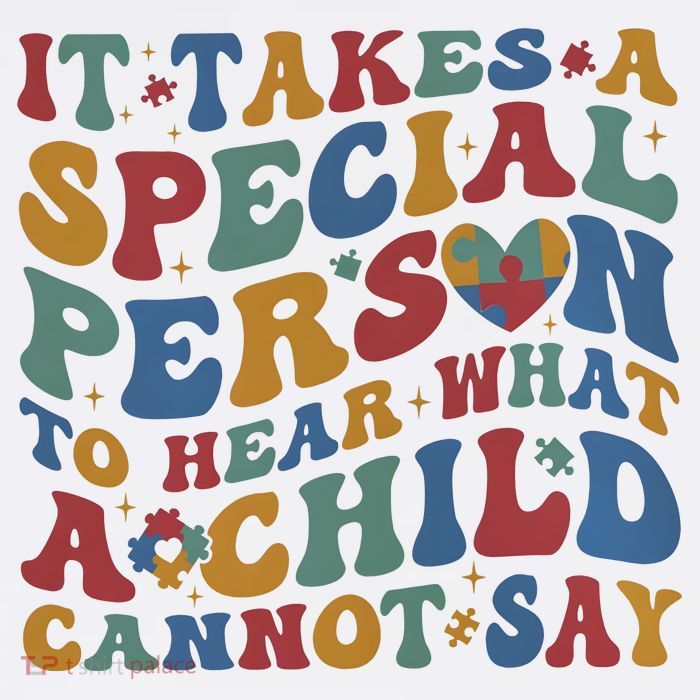 It Takes A Special Person To Hear What A Child Cannot Say Youth Performance Sprint T-Shirt