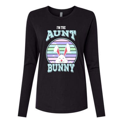 I'm The Aunt Bunny Matching Family Easter Sunday Gift Womens Cotton Relaxed Long Sleeve T-Shirt