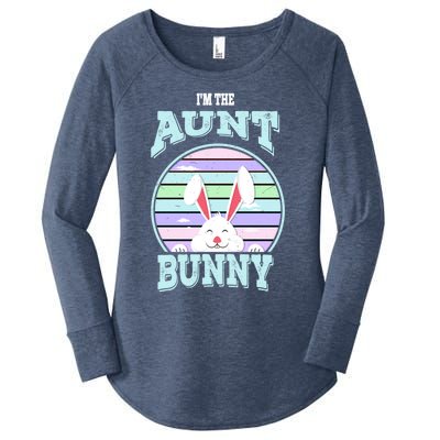 I'm The Aunt Bunny Matching Family Easter Sunday Gift Women's Perfect Tri Tunic Long Sleeve Shirt